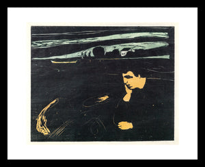 Edvard Munch Abend Melancholie Am Strande 1901 Window Mounted Tear sheet