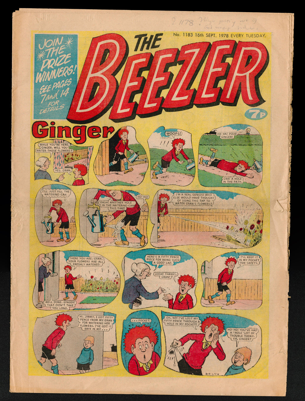 Beezer No 1183 Sept 16 1978
