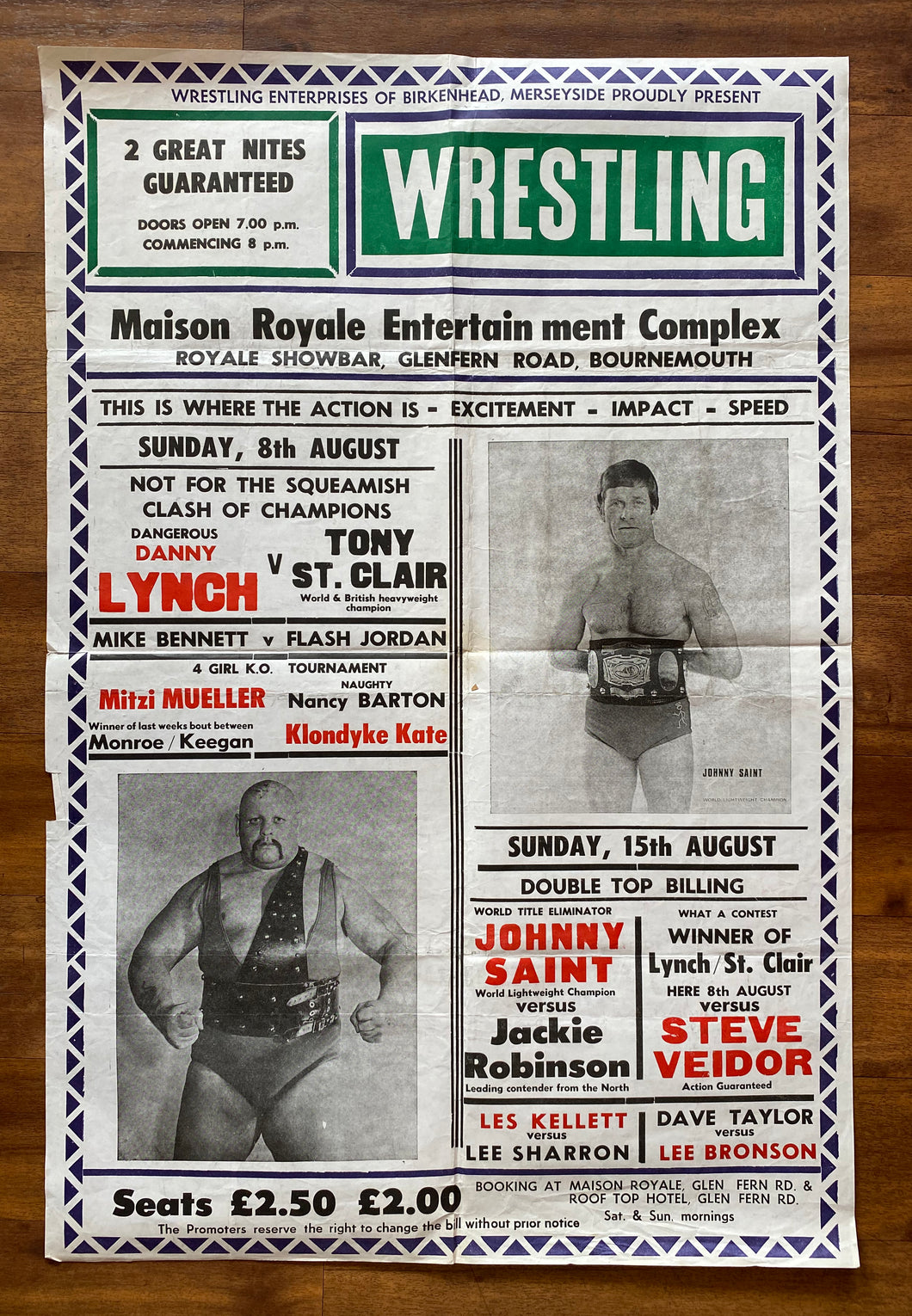 Wrestling Bournemouth Aug 8