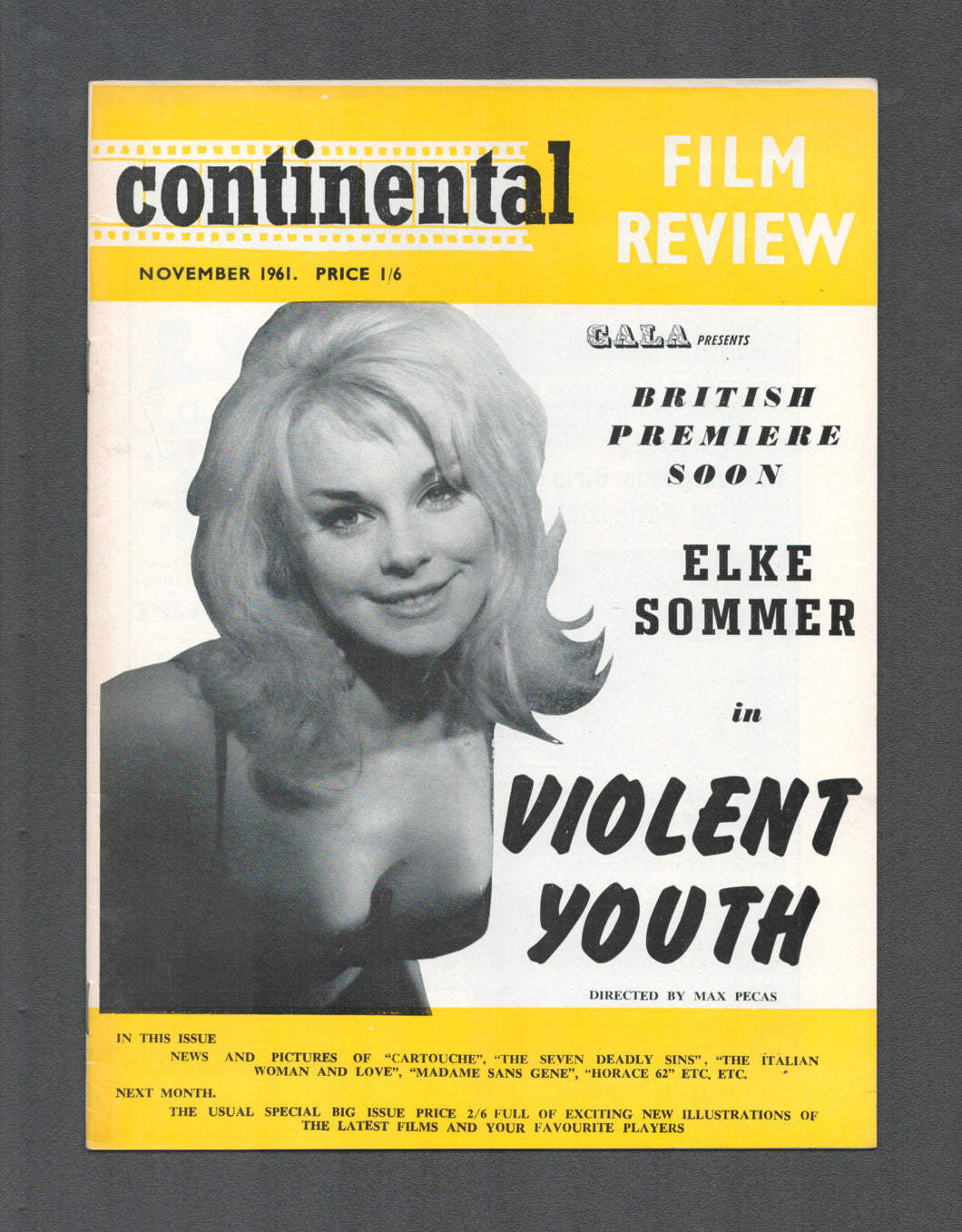 Continental Film Review Nov 1961