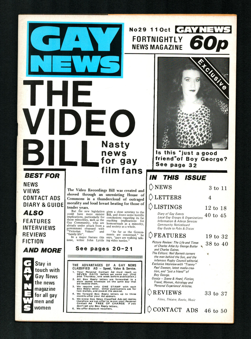 Gay News No 29 Oct 11 1984