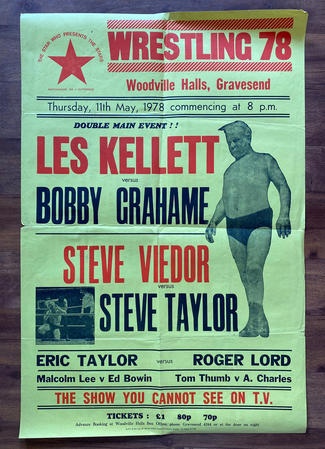 Wrestling Gravesend Mat 11 1978