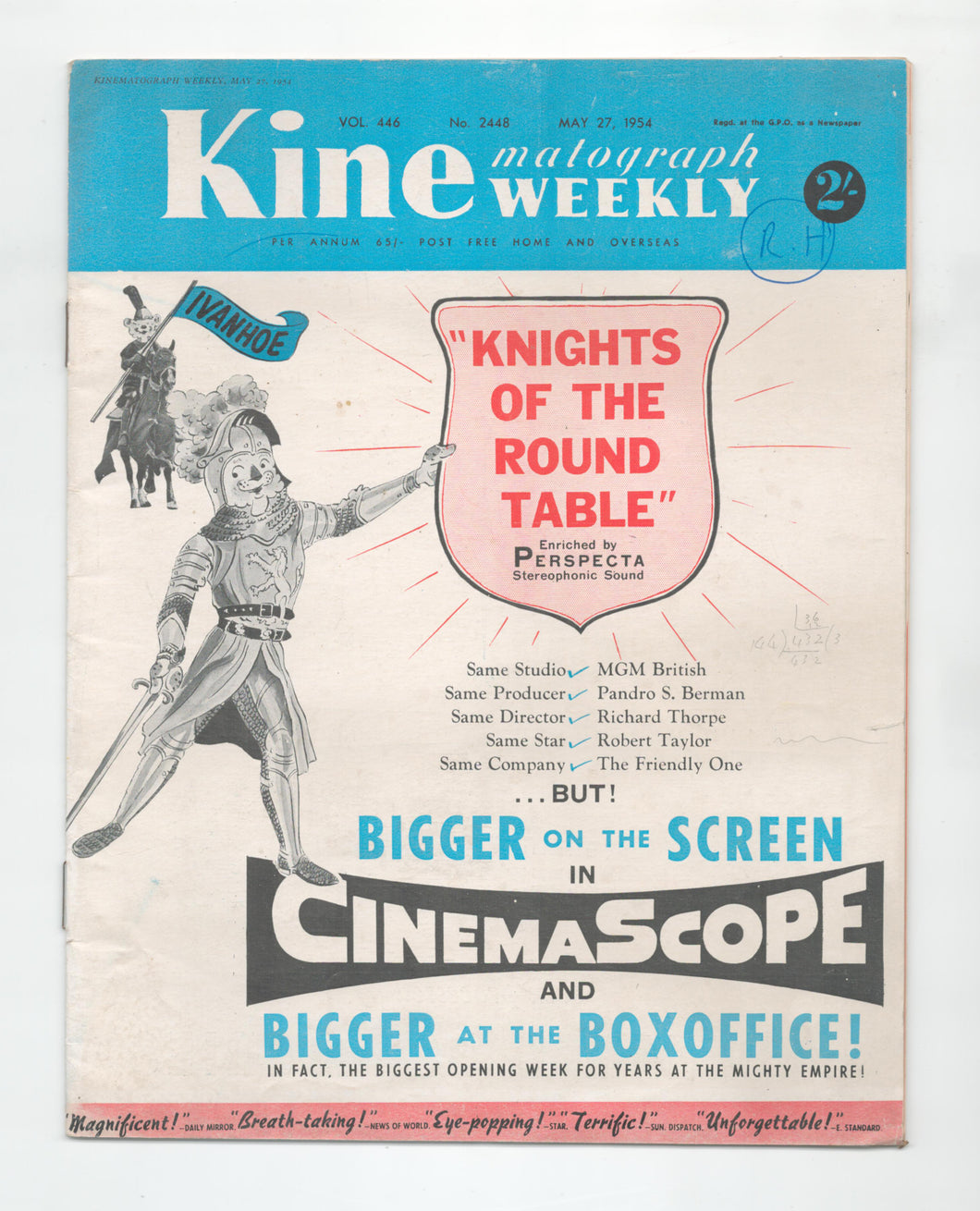 Kine Weekly No 2448 May 27 1954