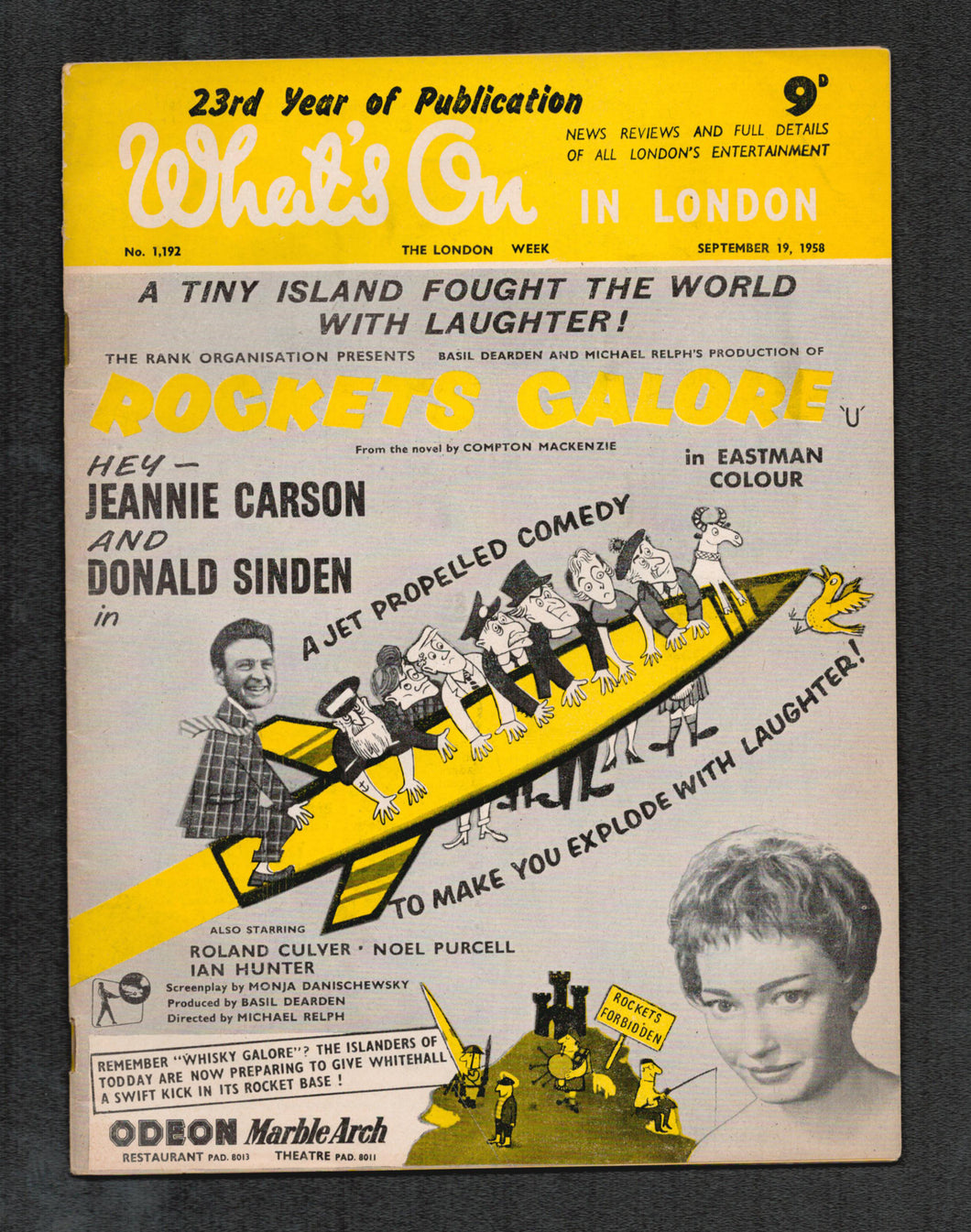 Whats On No 1192 Sept 19 1958