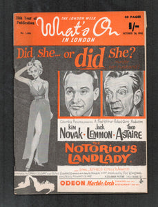 Whats On No 1406 Oct 26 1962