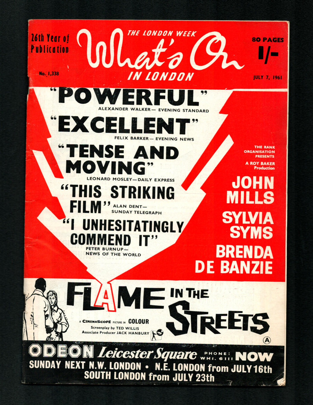 Whats on in London No 1338 July 7 1961