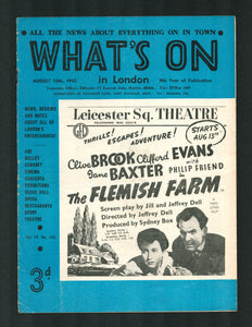 Whats on in London No 406 Aug 13 1943
