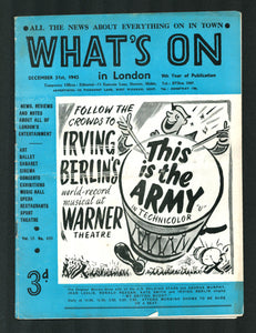 Whats on in London No 426 Dec 31 1943 1943