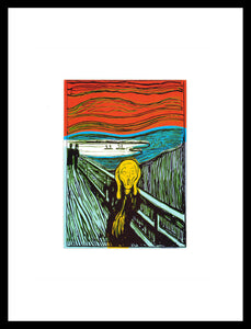 Andy Warhol Munch the Scream Window Mounted Tear sheet