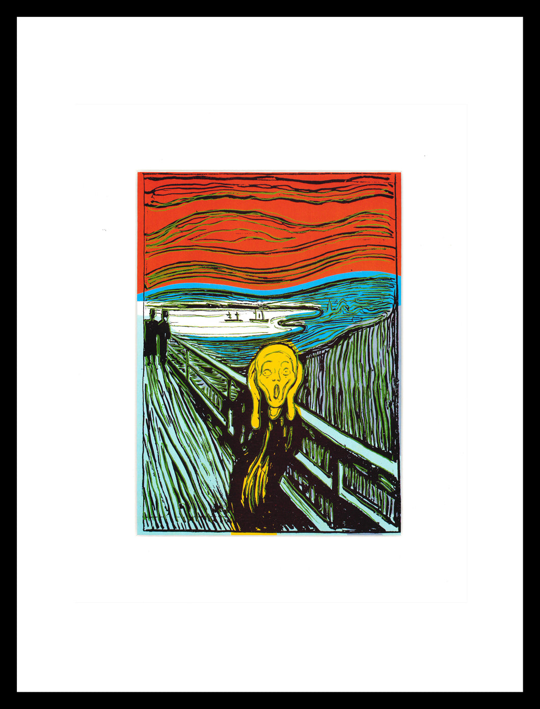 Andy Warhol Munch the Scream Window Mounted Tear sheet