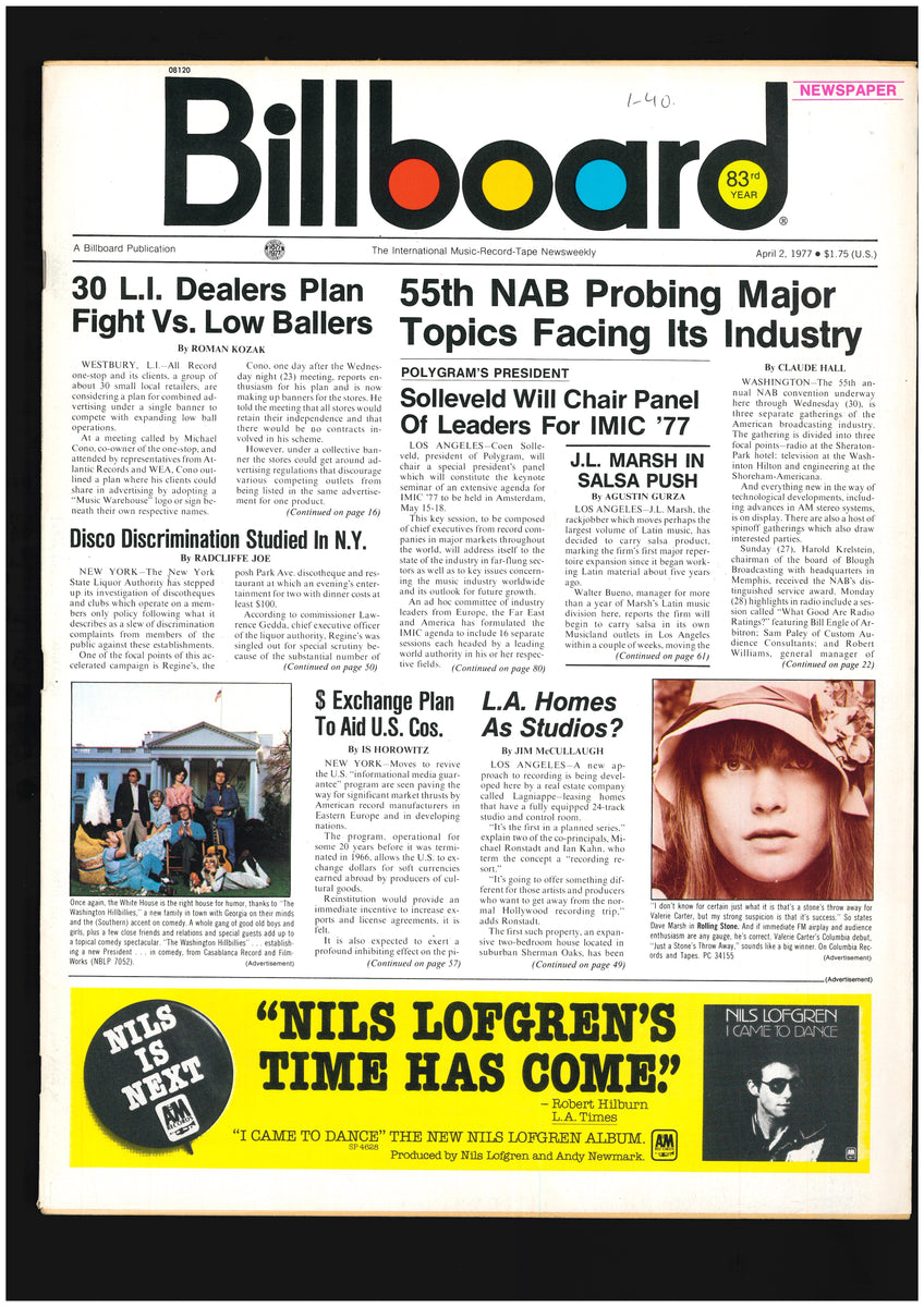 Billboard Apr 2 1977 – Vintage Magazine Company