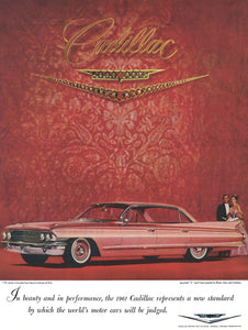 Cadillac Advert 1961 Art Print