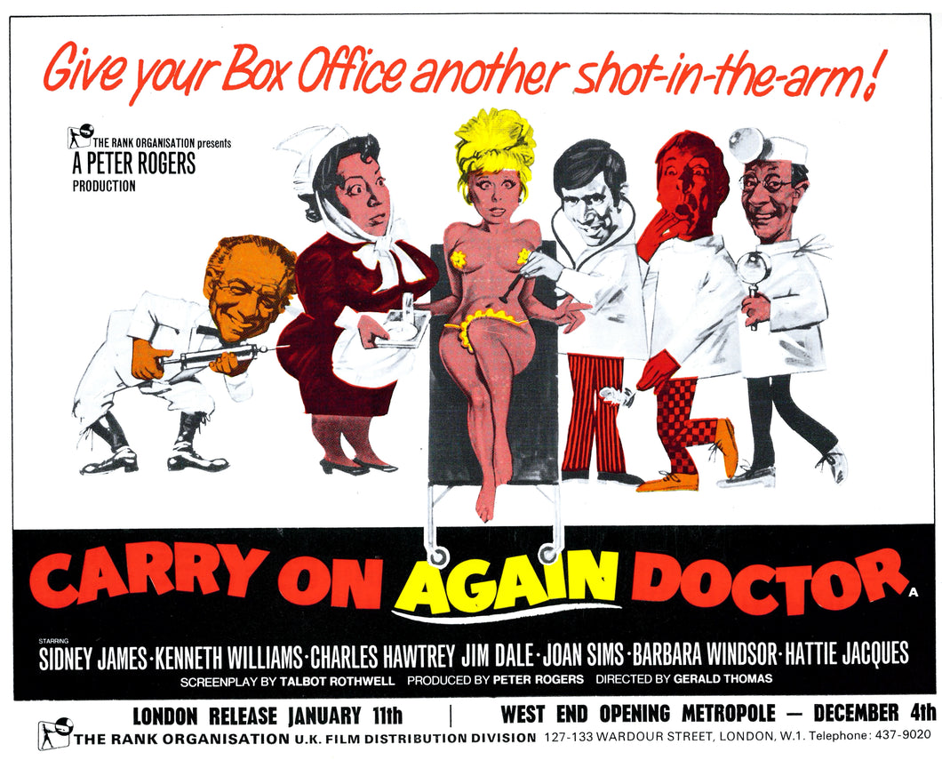 Carry On Again Doctor Art Print