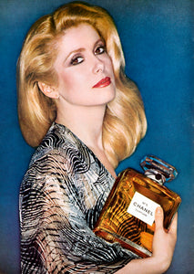 Chanel No 5 Catherine Deneuve Art Print