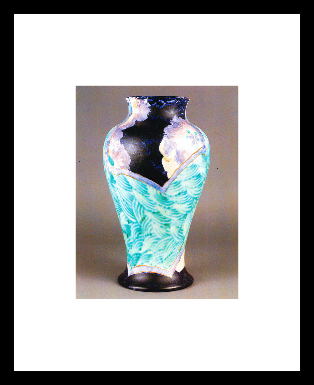 Clarice Cliff Inspiration vase 1930 Window Mounted Tear sheet