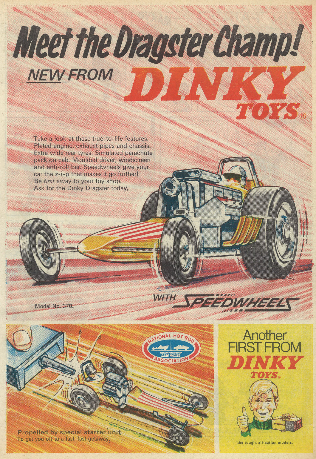 Dinky Toys Dragster Champ 1969 Art Print