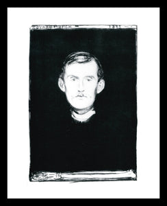 Edvard Munch Selbstportrat 1895 Window Mounted Tear sheet