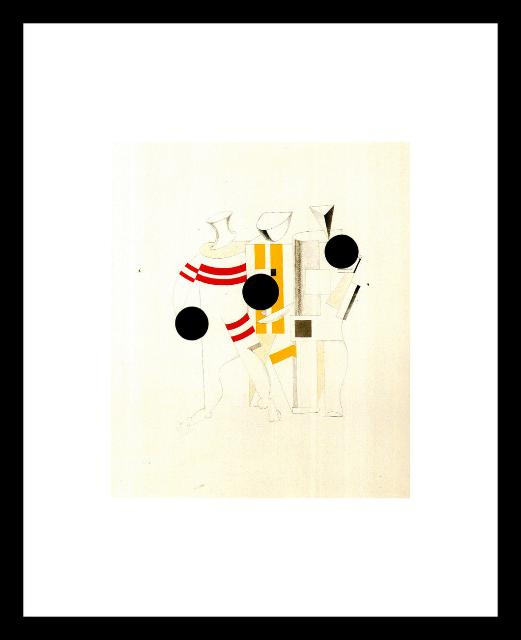 El Lissitzky Sportsmanner 1923 Window Mounted Tear sheet