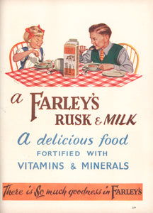 Farley's Rusk Advert 1955 Art Print
