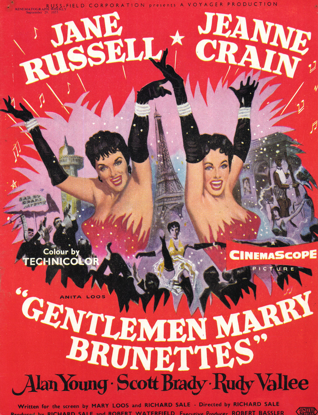 Gentlemen Marry Brunettes Art Print