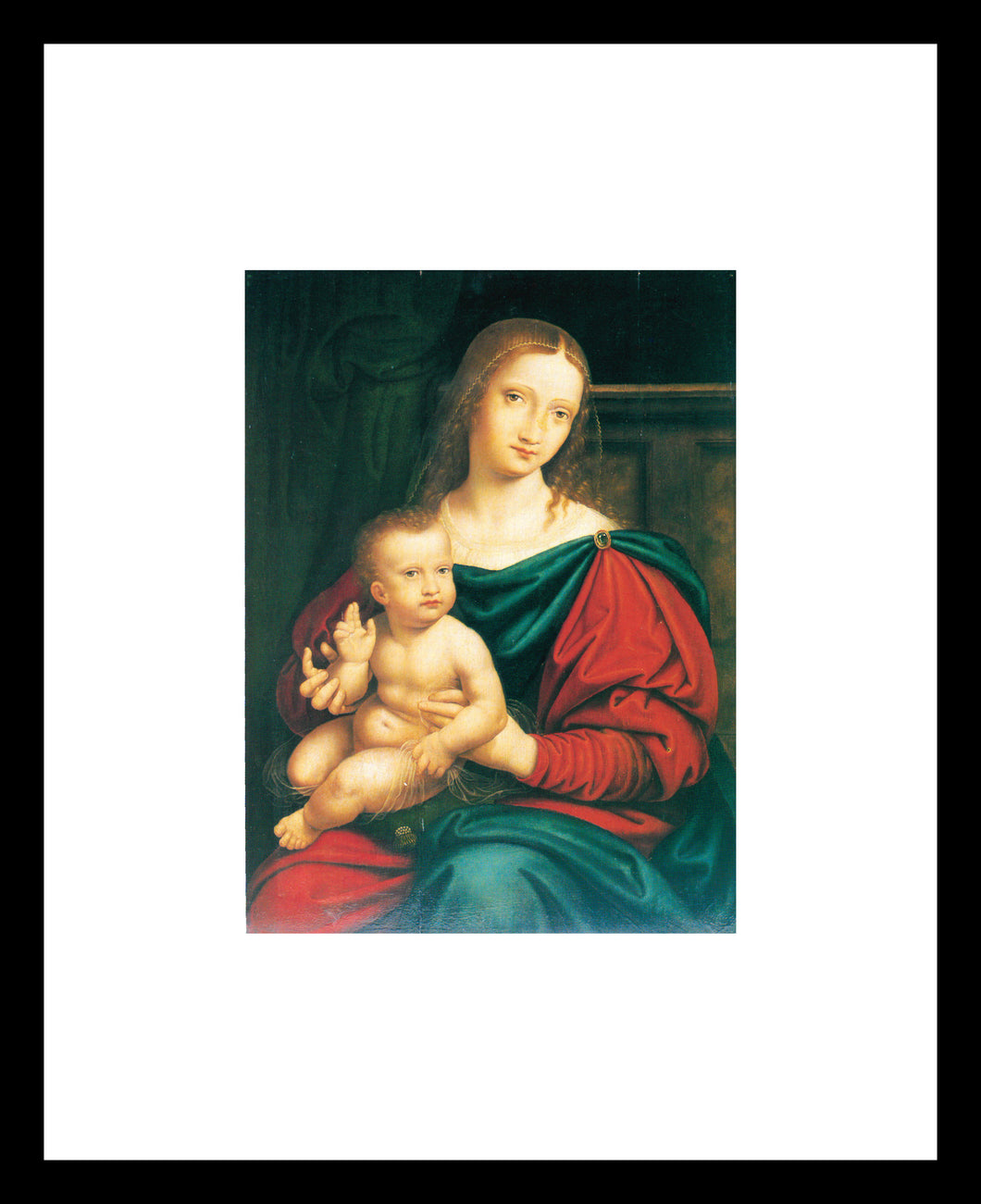 Giovanni Pedrini The Madonna and Child Window Mounted Tear sheet