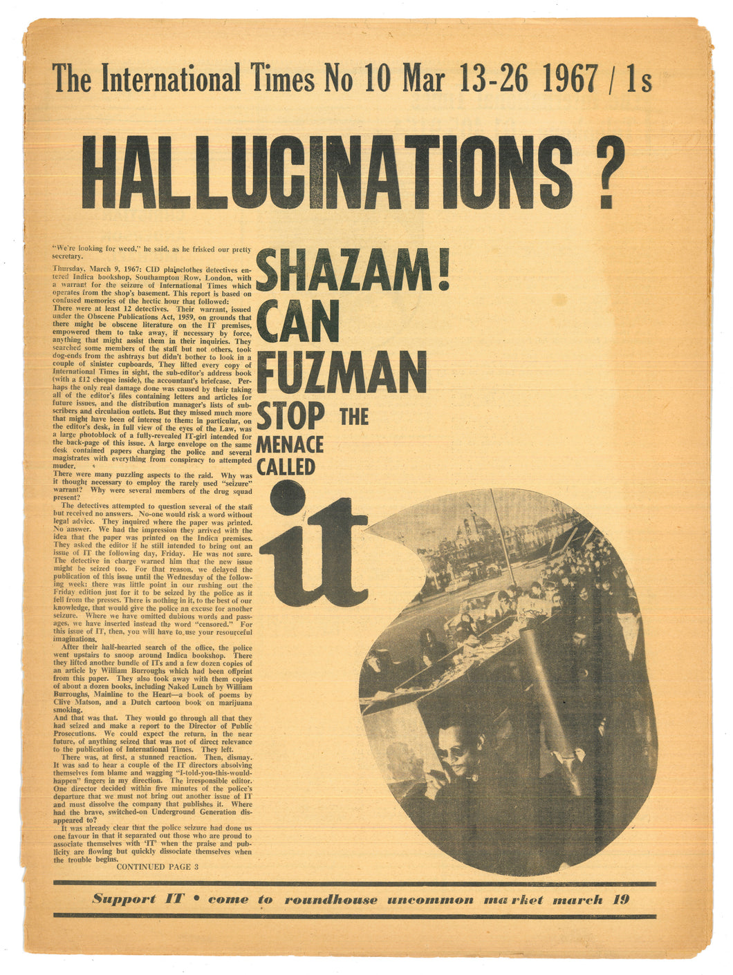 International Times No 10 Mar 13-26 1967