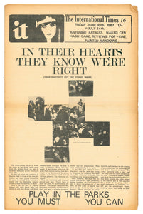 International Times No 16 June 30 - July 14 1967