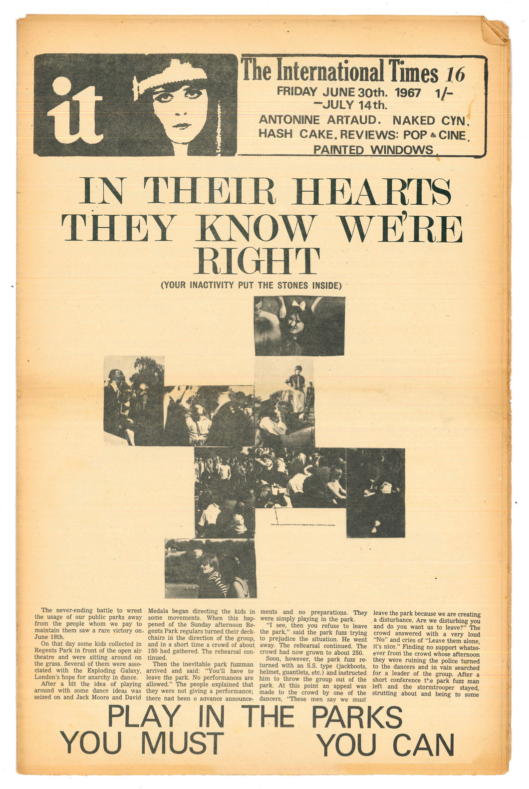 International Times No 16 June 30 - July 14 1967