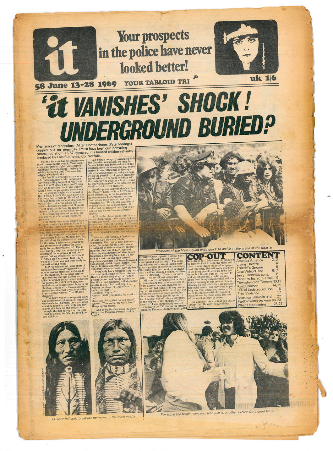 International Times No 58 June 13-28 1969