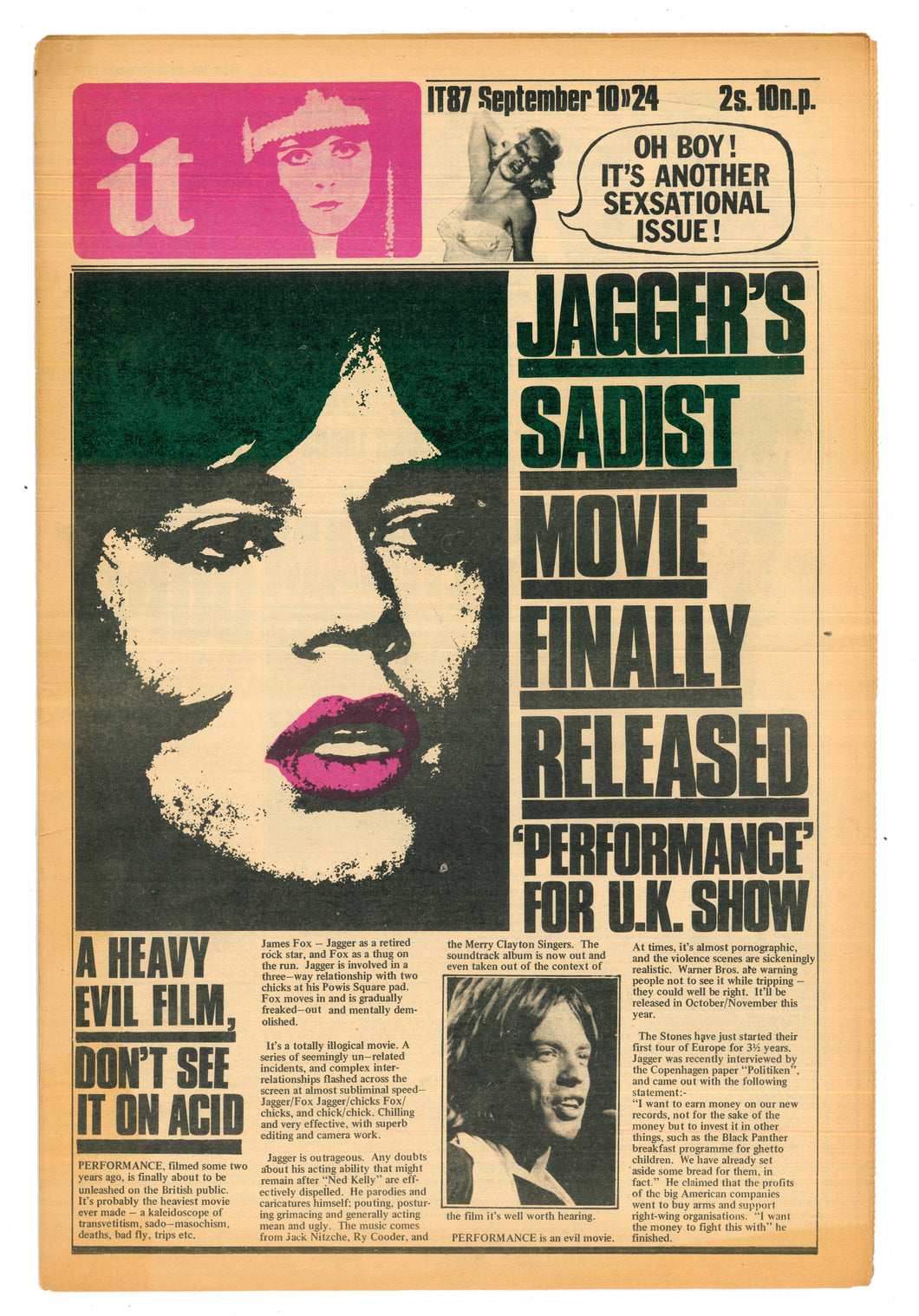 International Times No 87 Sept 10-24 1970