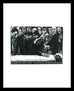 Kathe Kollwitz Gedenkenblatt fur Karl Liebknecht 1919 Window Mounted Tear sheet