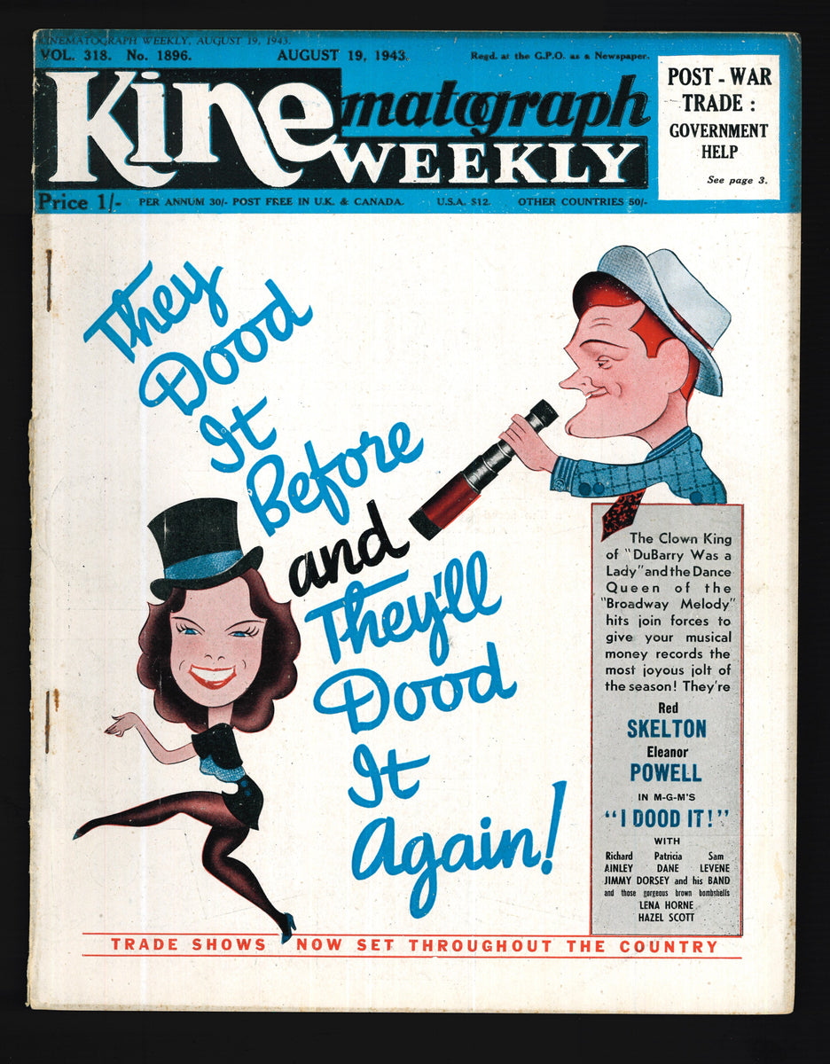 Kine Weekly No.1896 Aug 19 1943 – Vintage Magazine Company