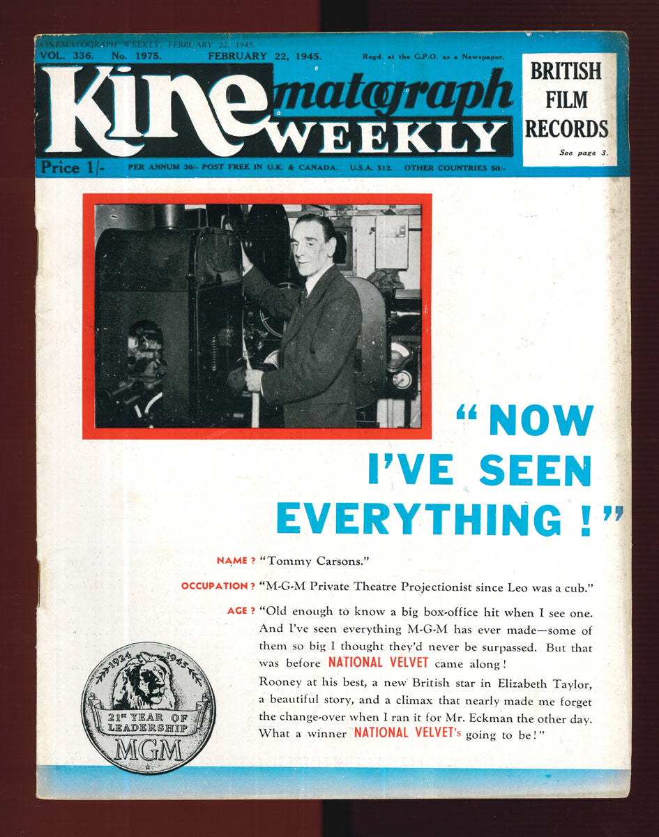 Kine Weekly No.1975 Feb 22 1945 – Vintage Magazine Company