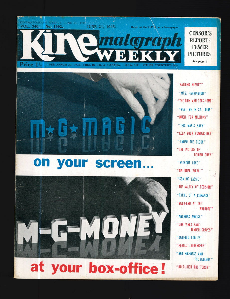 Kine Weekly No.1992 June 21 1945 – Vintage Magazine Company