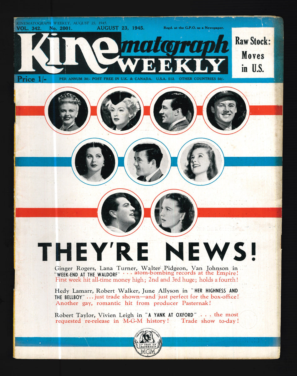 Kine Weekly No.2001 Aug 23 1945 – Vintage Magazine Company