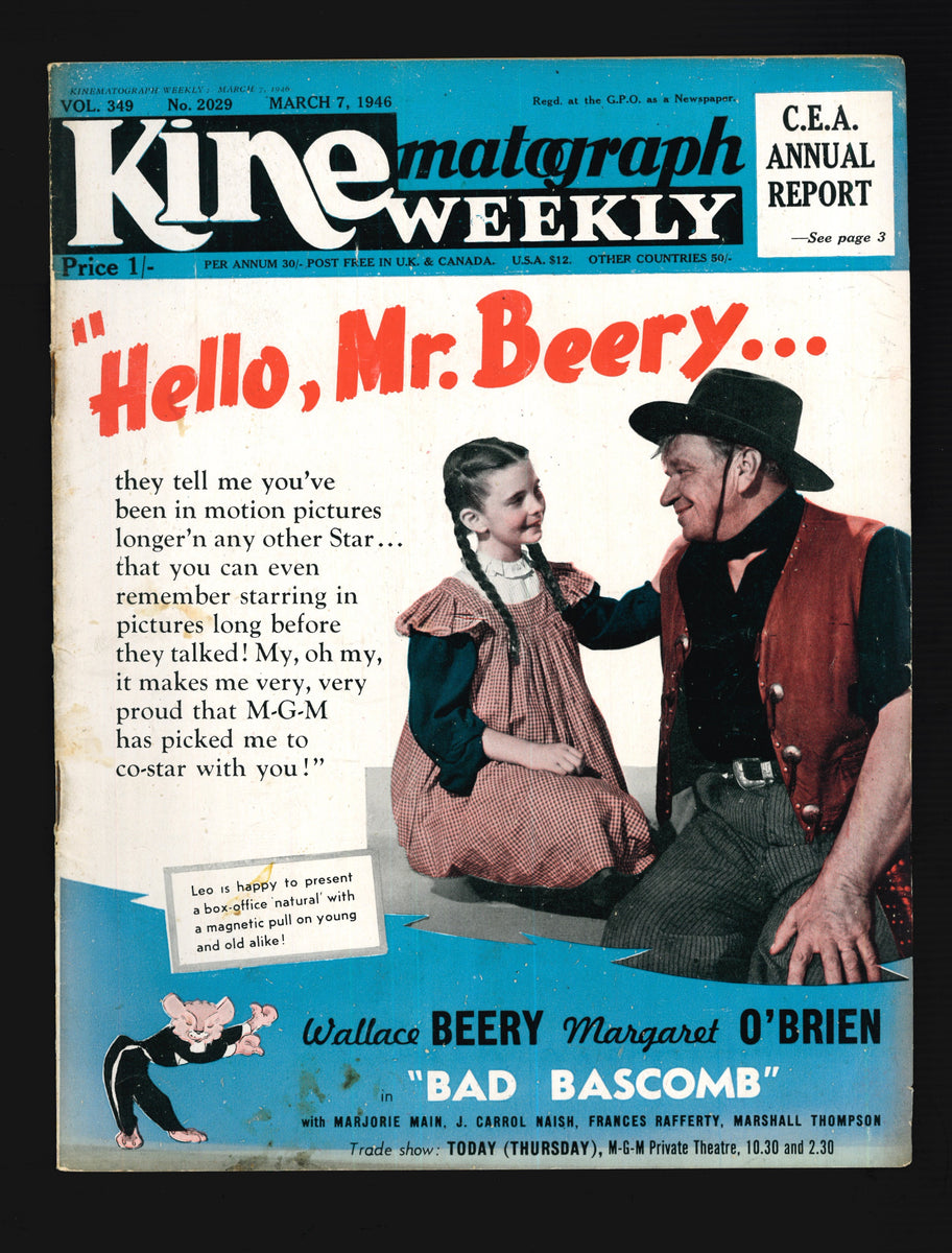 Kine Weekly No.2029 Mar 7 1946 – Vintage Magazine Company