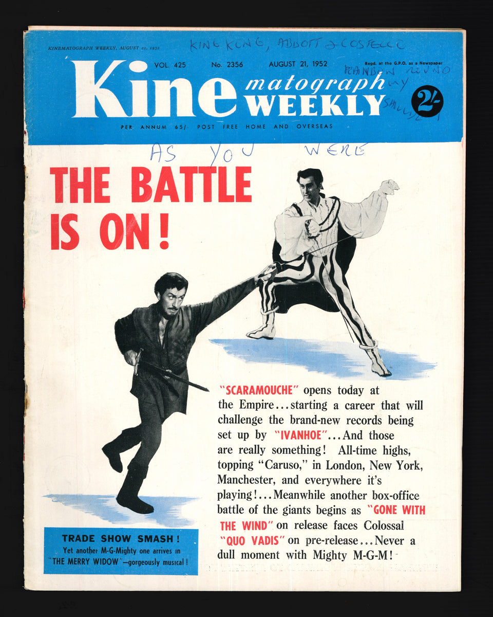 Kine Weekly No.2356 Aug 21 1952 – Vintage Magazine Company