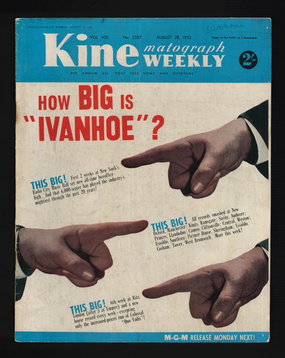 Kine Weekly No.2357 Aug 28 1952 – Vintage Magazine Company