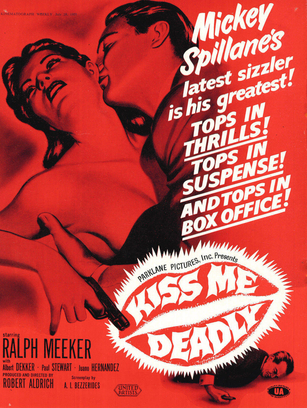 Kiss Me Deadly Art Print
