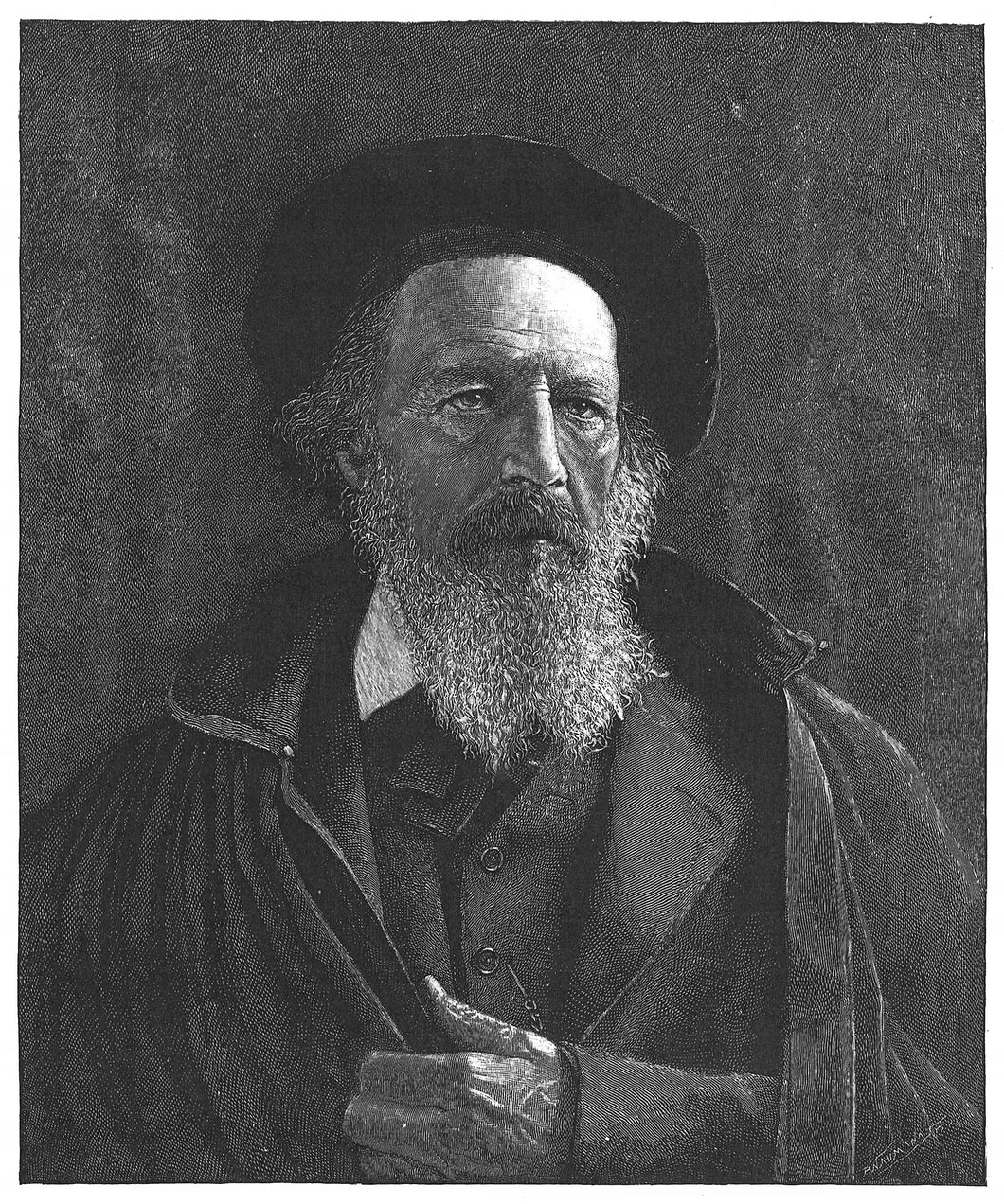 Alfred Tennyson Etching Art Print