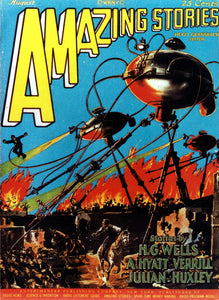 Amazing Stories War of the Worlds H G Wells Art Print