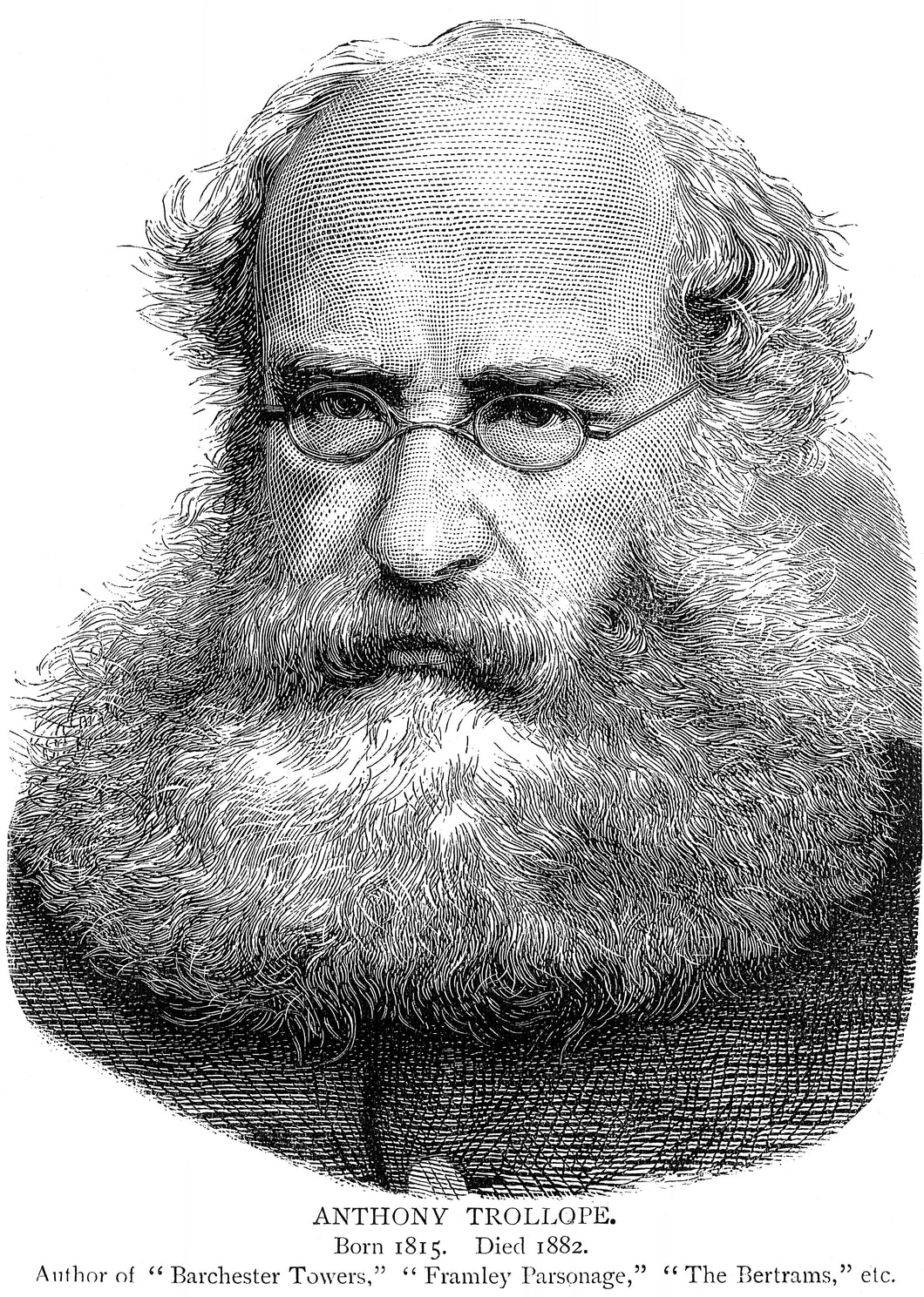 Anthony Trollope Etching Art Print