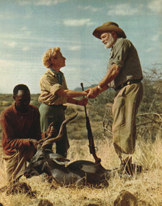 Ernest Hemingway in Africa Art Print