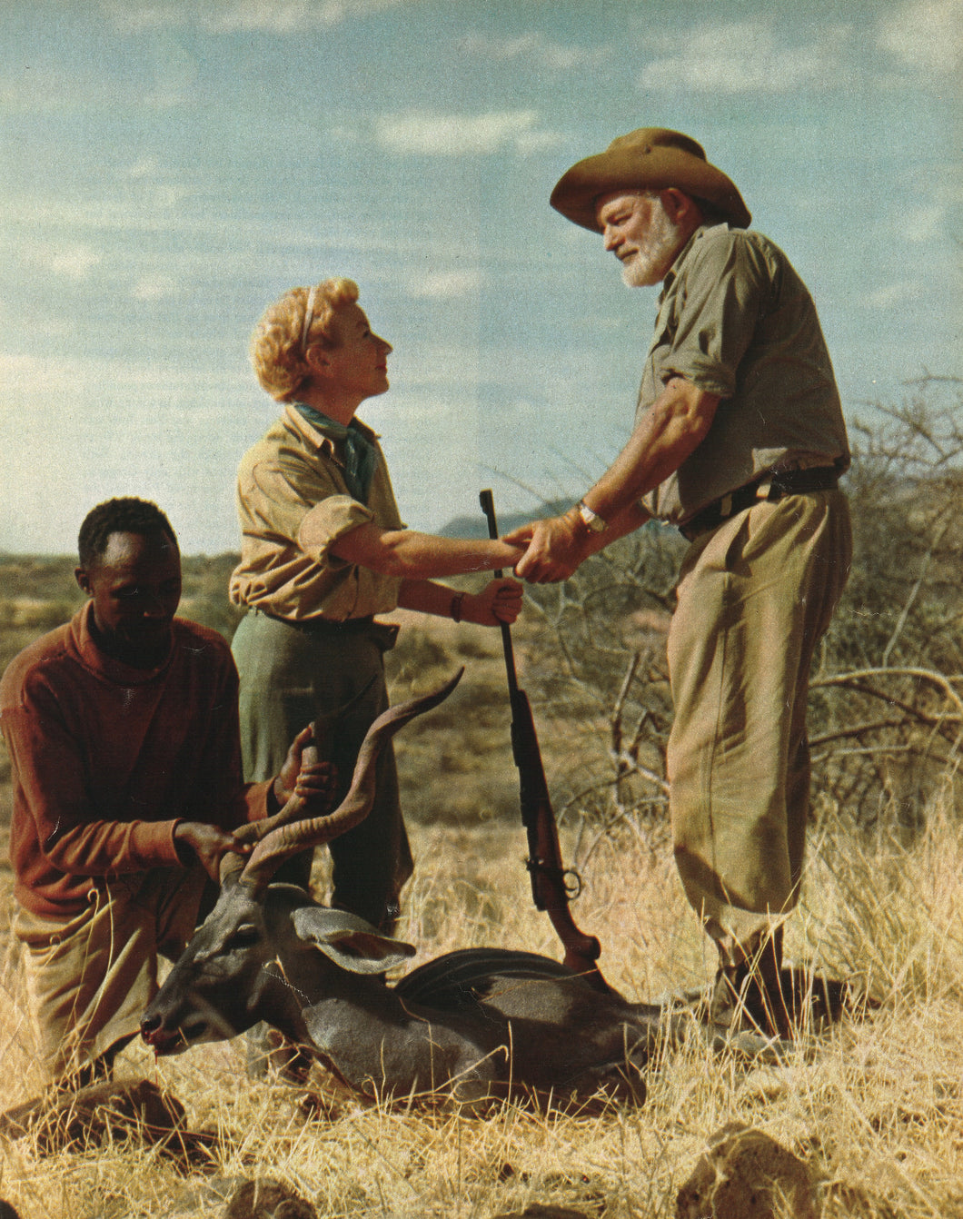 Ernest Hemingway in Africa Art Print