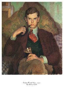 Evelyn Waugh 1930 by Henry Lamb Art Print