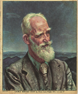 George Bernard Shaw by Dame Laure Knight Art Print