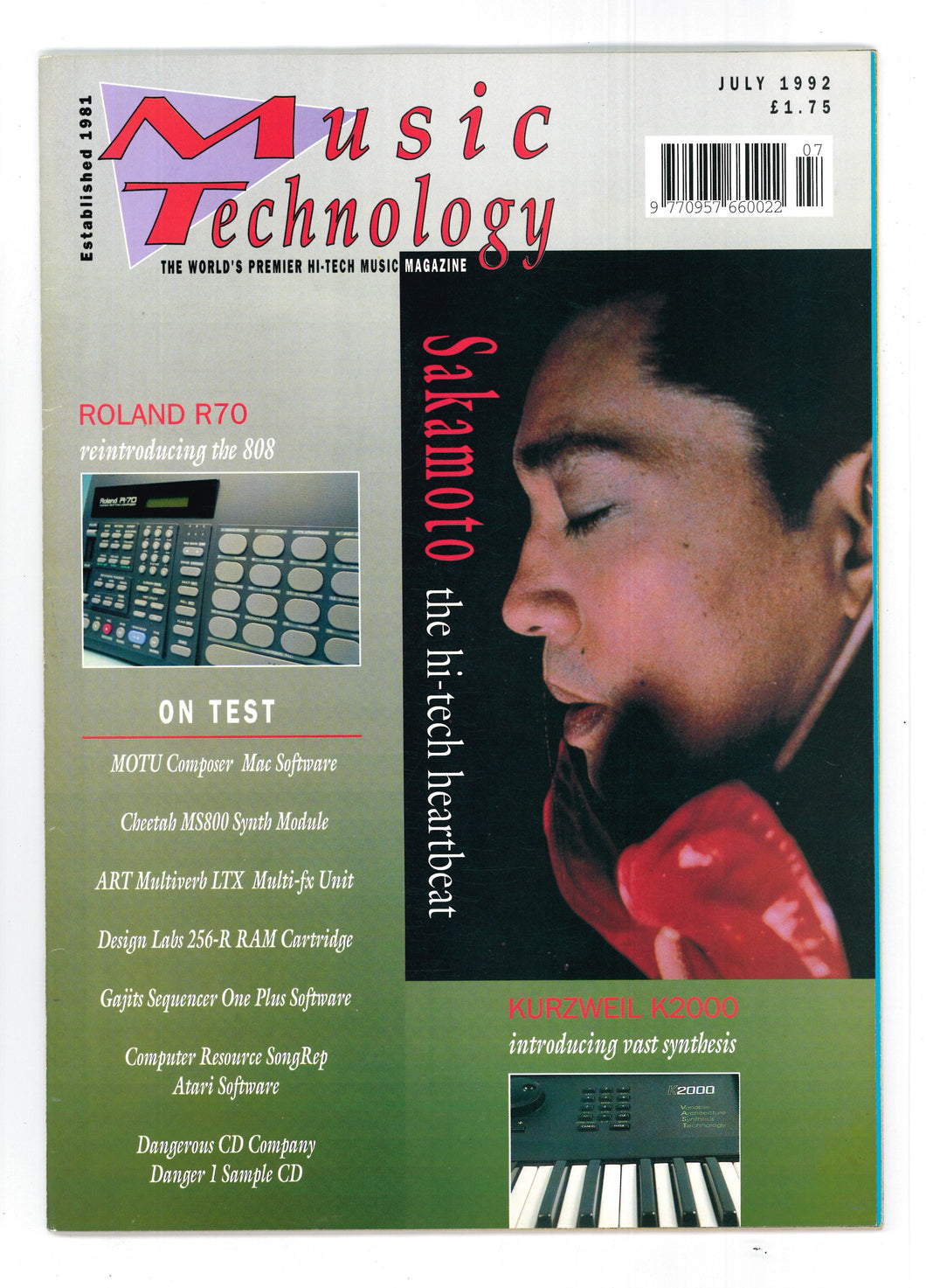 Music Technology July 1992
