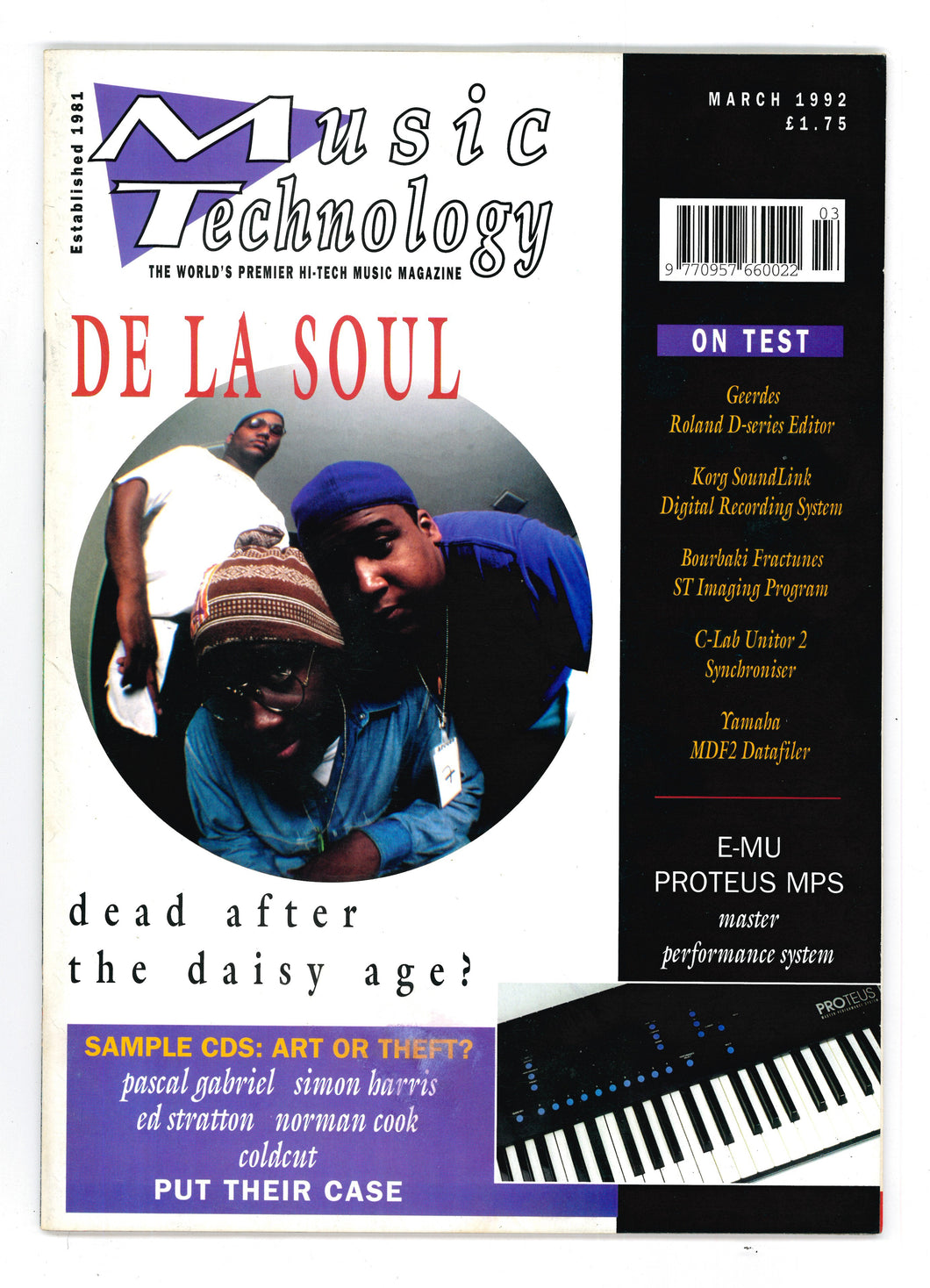 Music Technology March 1992