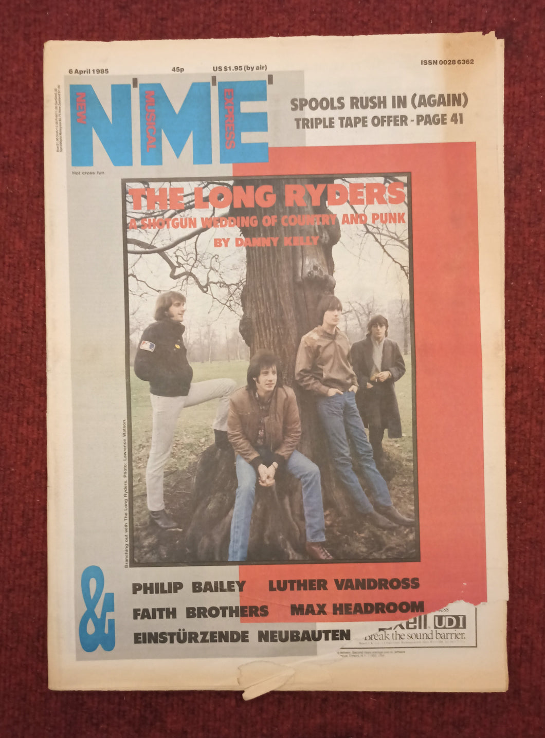 NME Apr 6 1985 (torn cover)
