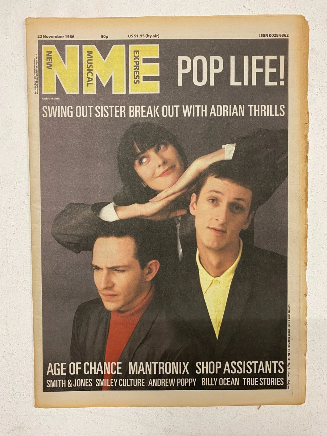 NME Nov 22 1986 – Vintage Magazine Company